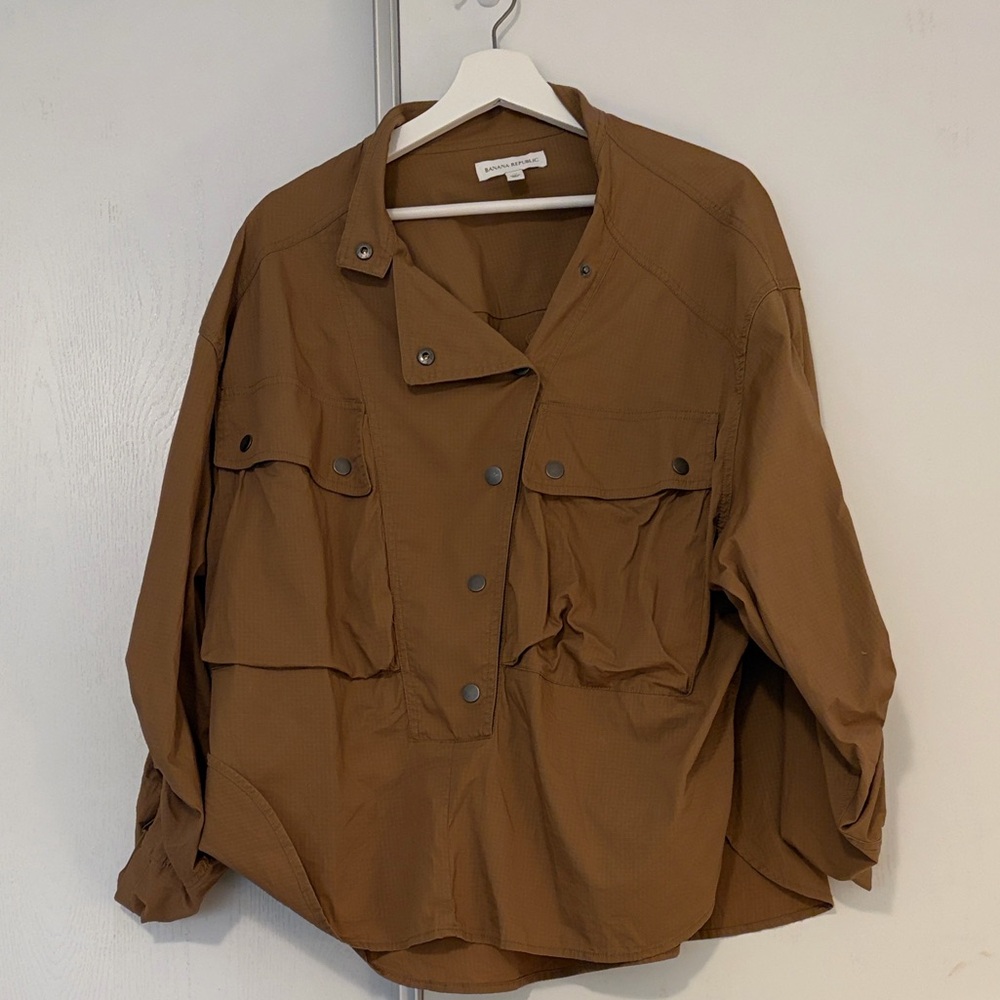 Banana Republic Asymmetric Snap Shirt